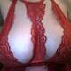 lingerie rossa di pizzo